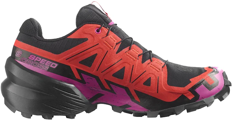 (W) Salomon Speedcross 6 GTX 'Negro Rojo Púrpura' 417438 Order (W) Salomon Speedcross 6 GTX 'Negro Rojo Púrpura' 417438