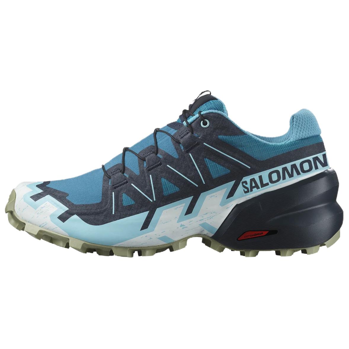 (Women) Salomon Speedcross 6 Trail Running Shoes - Blue, Soft, Anti-Slip, Durable. L47466200