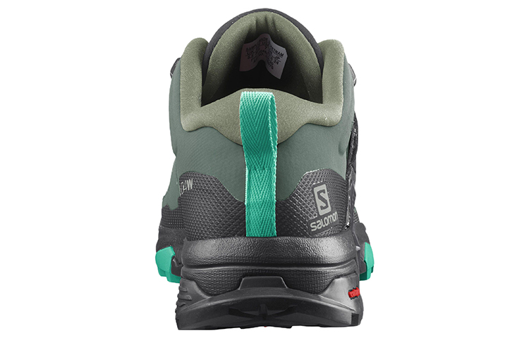 Shop Salomon X Ultra 4 Gore-Tex 低帮耐磨戶外功能鞋 女款 黑綠