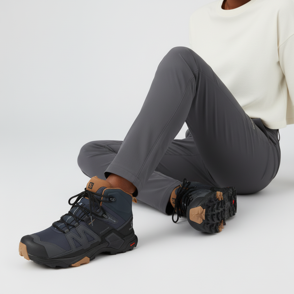 Order (W) Salomon X ULTRA 4 MID GTX W 'Hitam Coklat' 412956