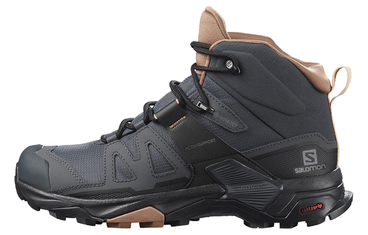 (Women) Salomon X Ultra 4 Mid Wide Gore-Tex 'Black' 413868