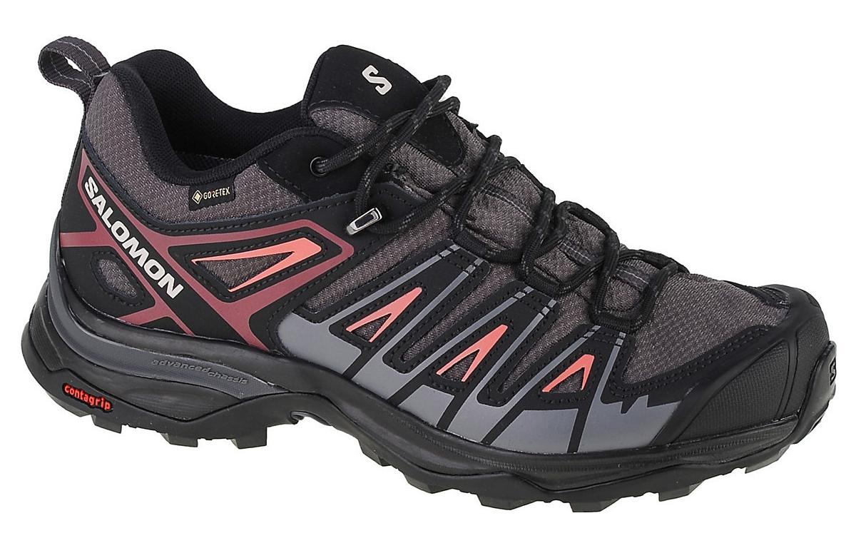 Order SALOMON X Ultra Pioneer 防滑耐磨 舒適 減震 低筒 戶外功能鞋 女款 灰紅