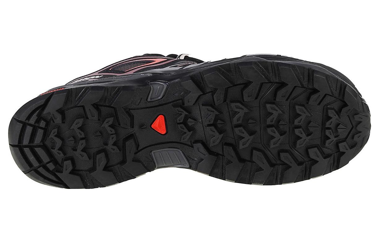 Shop SALOMON X Ultra Pioneer 防滑耐磨 舒適 減震 低筒 戶外功能鞋 女款 灰紅