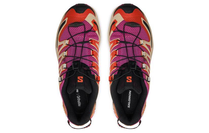 Shop SALOMON 萨洛蒙 XA Pro 3D V9 舒適 防滑 低筒 戶外功能鞋 女款 紫橙