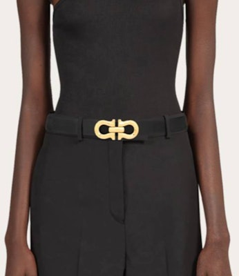 (W) Salvatore Ferragamo Tali Pinggang Kulit Dwi-Sisi Hitam 2.5CM 230329775596 Shop (W) Salvatore Ferragamo Tali Pinggang Kulit Dwi-Sisi Hitam 2.5CM 230329775596