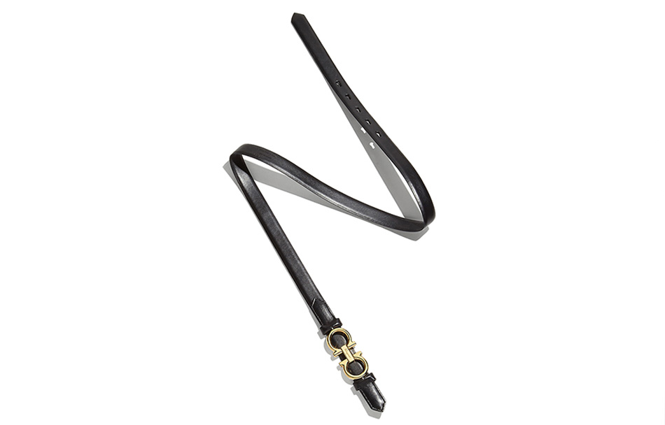 (Women) Salvatore Ferragamo Black Leather Buckle Belt 2cm 23B707-0715735 圖 3