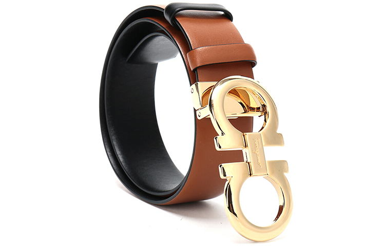 (Women) Salvatore Ferragamo Reversible Leather Belt Brown/Black 3.5cm 23A564-0674471 圖 5