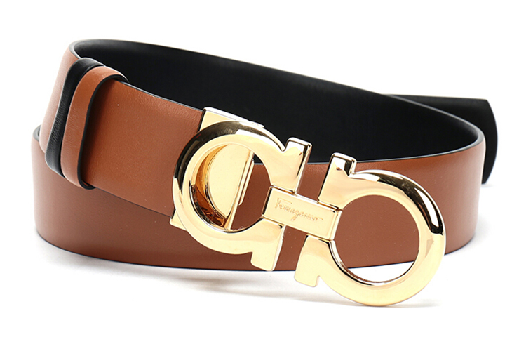 (Women) Salvatore Ferragamo Reversible Leather Belt Brown/Black 3.5cm 23A564-0674471 圖 6