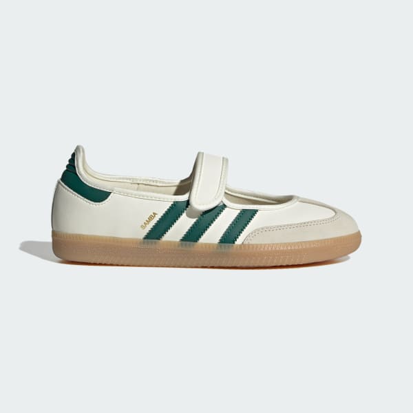 (Women) Samba OG / adidas Samba OG Classic Sneakers Off White/Collegiate Green/Gold Metallic IH6485