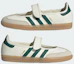 Sizing (Women) Samba OG / adidas Samba OG Classic Sneakers Off White/Collegiate Green/Gold Metallic IH6485