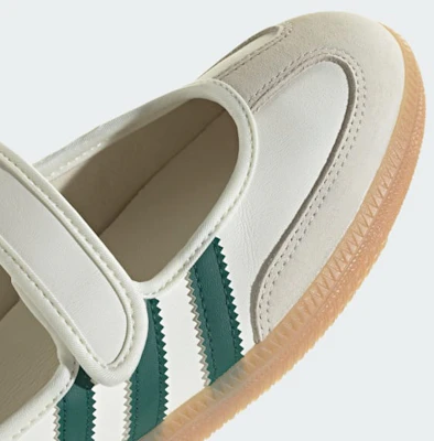 (Women) Samba OG / adidas Samba OG Classic Sneakers Off White/Collegiate Green/Gold Metallic IH6485 1