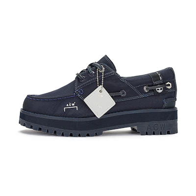 (W) Timberland A COLD WALLWaterproof Authentic 3 Eye Boat Shoe 'Navy'