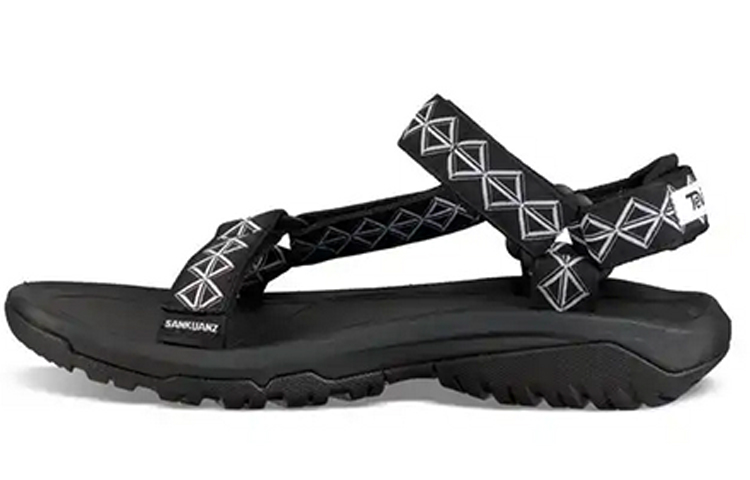 (Women) SANKUANZ x Teva Hurricane XLT2 Black Sandals with Velcro Straps. 1102750 Black