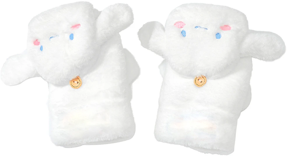 women-sanrio-cinnamoroll-flip-mittens-cute-warm-fleece-outdoor-gloves-for-women-st-5005
