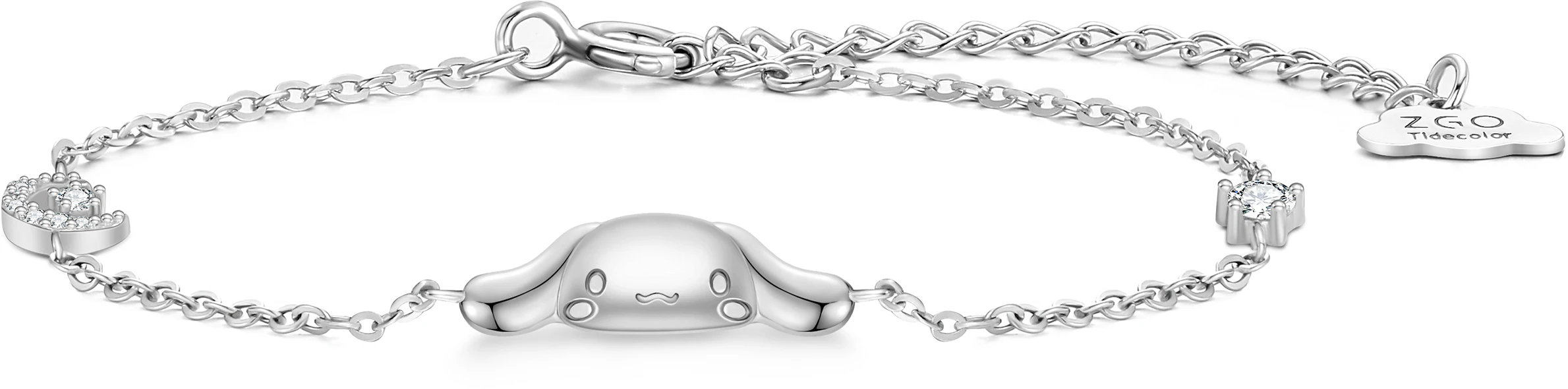 women-sanrio-cinnamoroll-star-moon-silver-bracelet-with-cubic-zirconia-gift-6057-cinnamon-dog-star-moon-bracelet