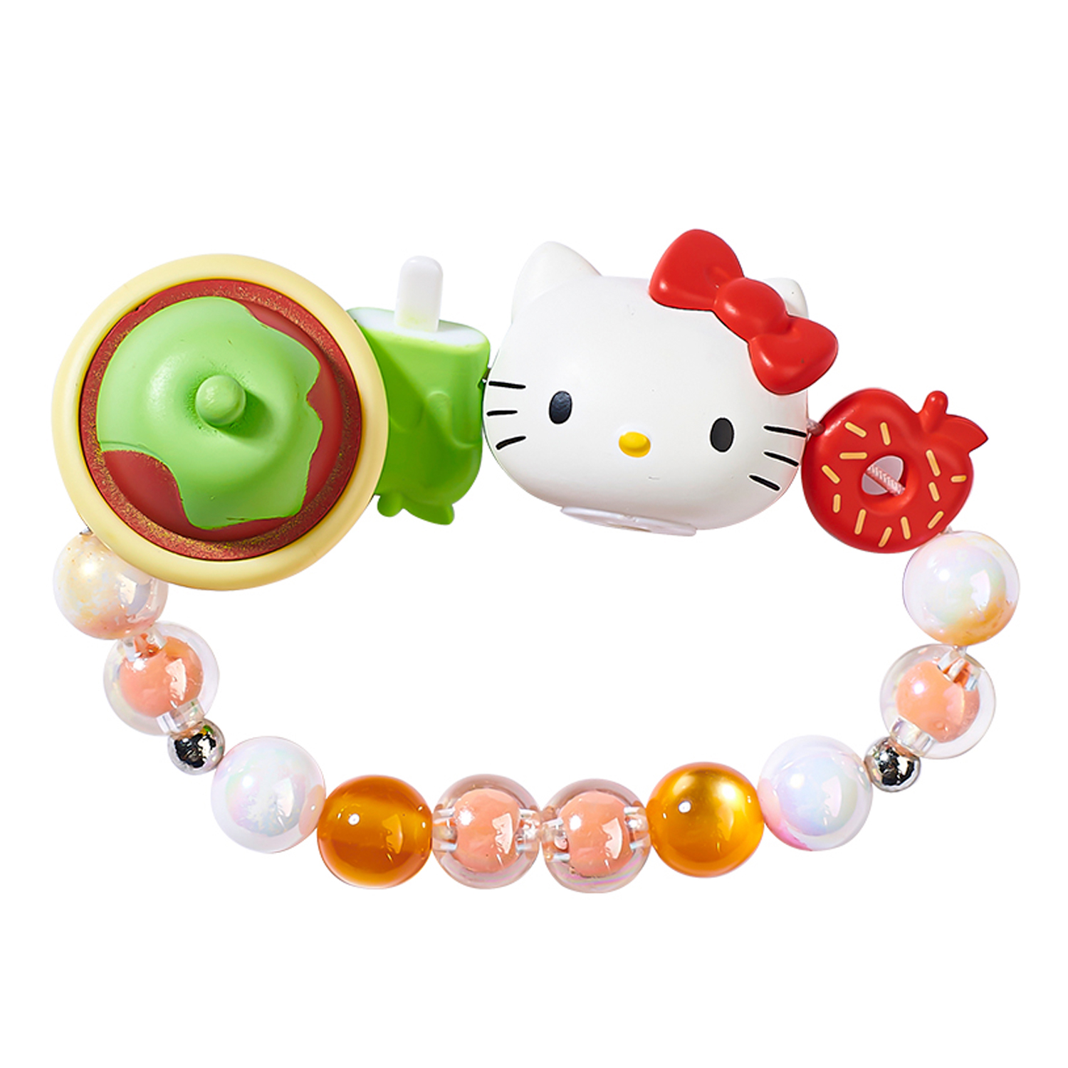 (Women) Sanrio Hello Kitty Cute Acrylic Charm Bracelet for Women - Daily Wear Accessory 406104