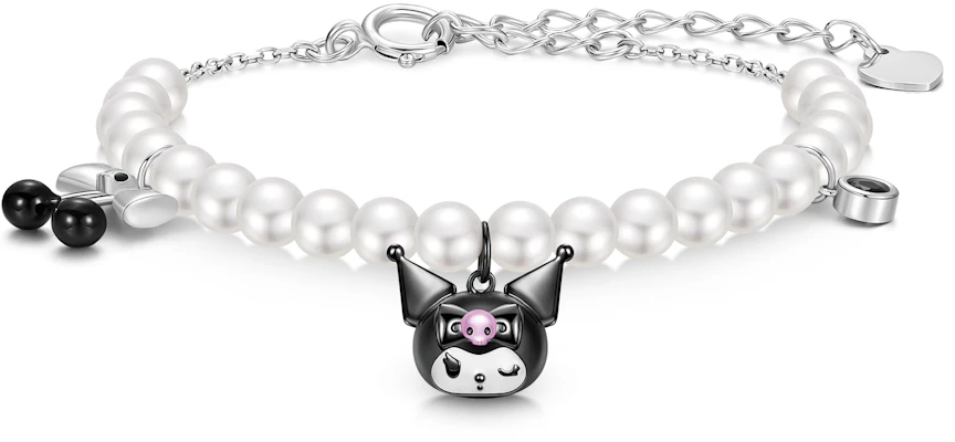 (Women) Sanrio Kuromi Cherry Bow 925 Silver Bracelet - Sweet, Chic, Unique Design for Women 6088-Kuromi Bracelet Buy (Women) Sanrio Kuromi Cherry Bow 925 Silver Bracelet - Sweet, Chic, Unique Design for Women 6088-Kuromi Bracelet