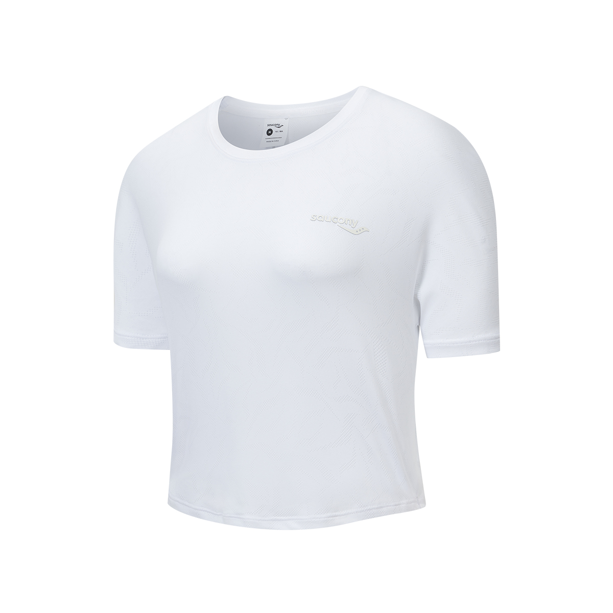 (Women) Saucony  Lightweight Running Training Tee Pearl White SC1240011B-WT02