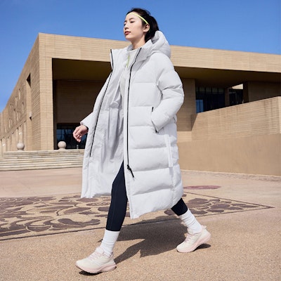 (W) Saucony Jaket Putih Longgar Tahan Angin dengan Down Jacket. SC1230106A-WT02 Shop (W) Saucony Jaket Putih Longgar Tahan Angin dengan Down Jacket. SC1230106A-WT02