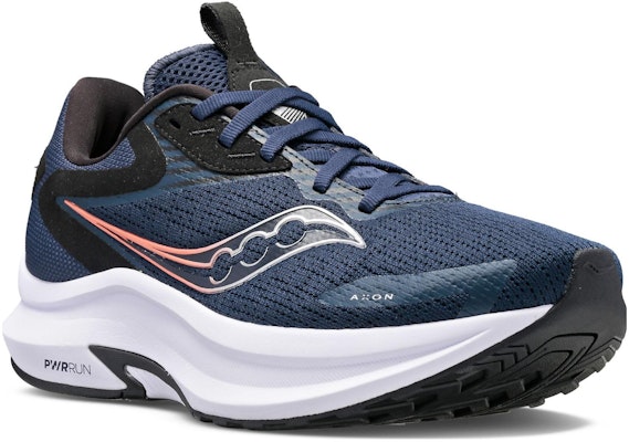 (W) Saucony Axon 2 'Navy Silver' Lelaki/Wanita Kasut Sukan. S10732-116 Lookbook (W) Saucony Axon 2 'Navy Silver' Lelaki/Wanita Kasut Sukan. S10732-116