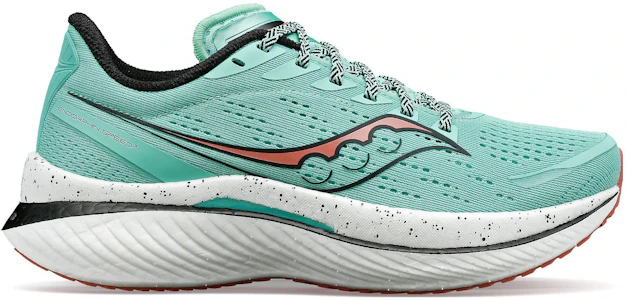 Lookbook Saucony Endorphin Speed 啡速 3 減震防滑耐磨 低筒 跑步鞋 女款 綠色