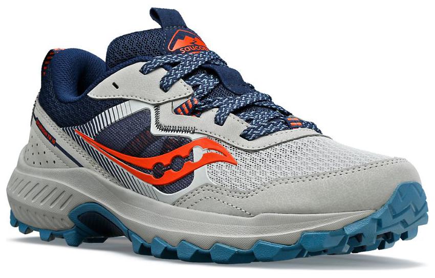 Lookbook Saucony Excursion TR16 防滑耐磨 低筒 跑步鞋 女款 灰藍