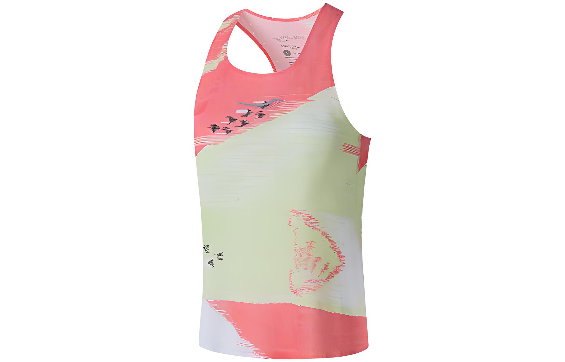 (Women) Saucony Floral Colorblock Sleeveless Sports Vest - Off White SC1239062-1