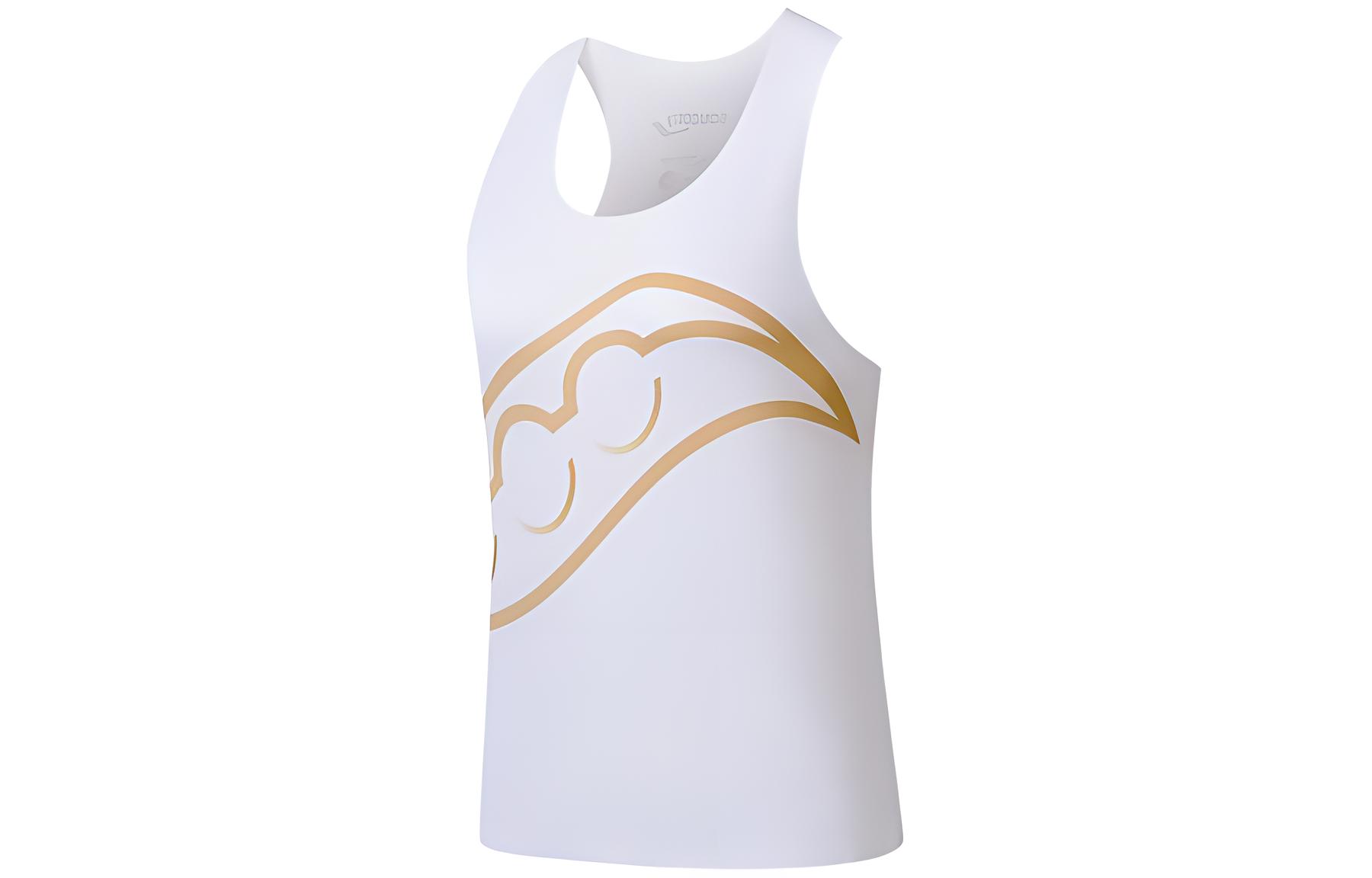 (Women) Saucony Graphic Print Casual Tank Top Pearl White SC1239308A-WT02