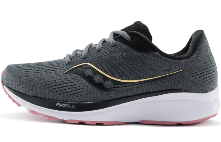 (Women) Saucony Guide 14 Running Shoes Charcoal Grey M Wide Breathable & Cushioned S10654-45(M Wide)