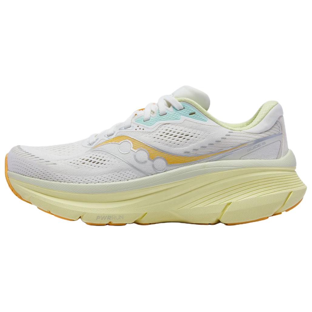 (Women) Saucony Guide 19 Running Shoes Beige Yellow Casual Training Sneakers. S11058-144