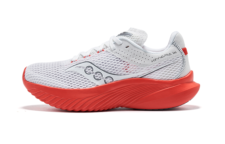 (Women) Saucony Kinvara 14 Women’s Lightweight Running Shoes White/Red S10823-122