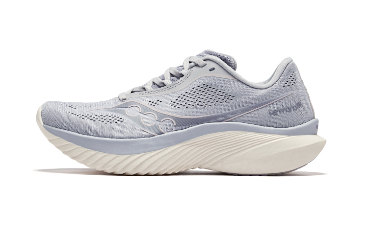 (Women) Saucony Kinvara 15 Lightweight Running Shoes Light Purple Breathable Cushion S10967-245