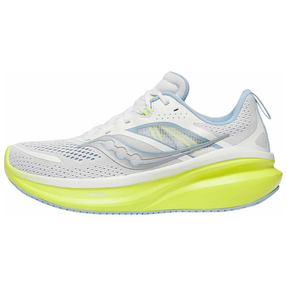 (Women) Saucony OMNI 22 Running Shoes White Yellow - Comfortable & Durable. S10926-150