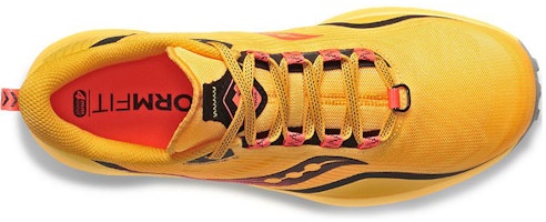 Lookbook Saucony 游隼12 專業緩震 低幫 跑步鞋 女款 黃