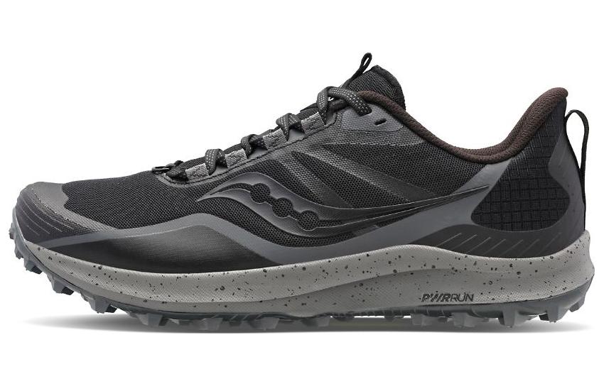 (Women) Saucony Peregrine 12 Wide 'Black Charcoal' S10738-05