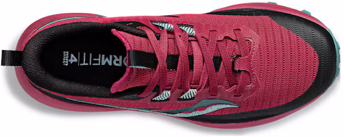 Shop Saucony Peregrine 13 減震防滑耐磨 低筒 跑步鞋 女式 紅黑