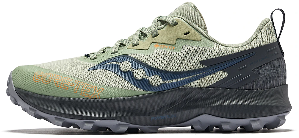 women-saucony-peregrine-14-gtx-trail-running-shoes-green-gray-comfortable-soft-s10918-253