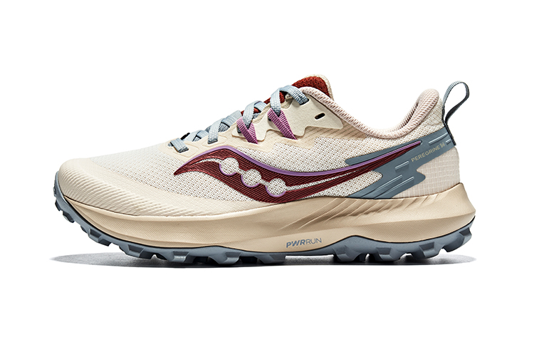 (Women) Saucony Peregrine 14 Running Shoes Light Pink - Cushioned & Comfortable S10916-105
