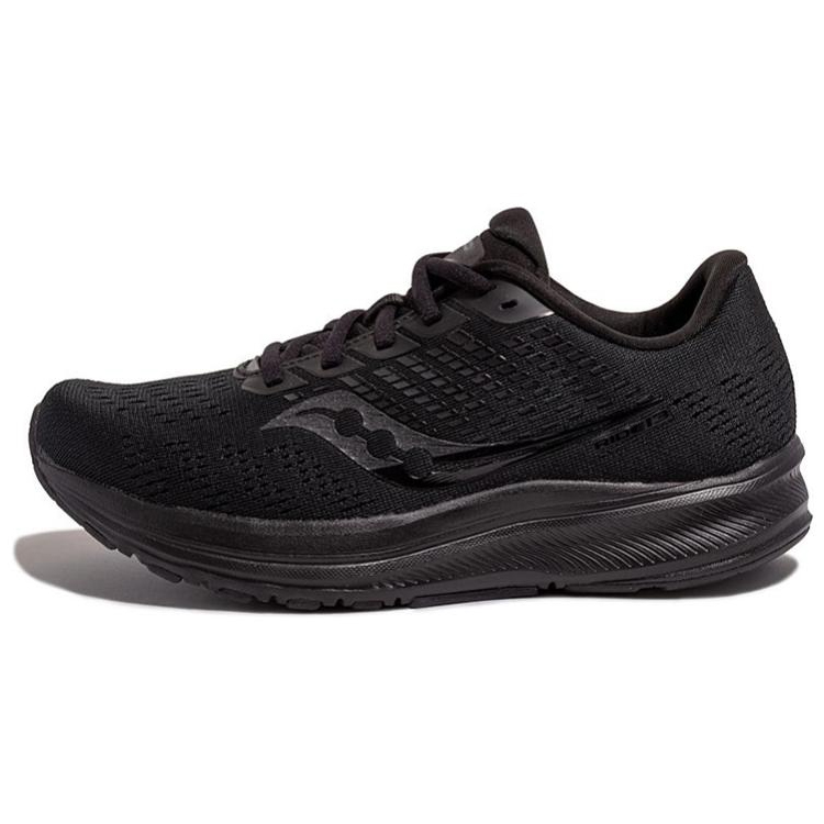 (Women) Saucony Ride 13 Running Shoes Black - Breathable, Cushioned, Non-Slip Design S10579-60(M Wide)