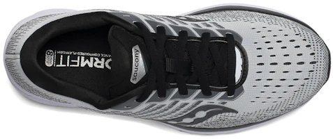 Lookbook Saucony Ride 13 驅途 緩震 寬楦 低幫 跑步鞋 女款 淺灰黑