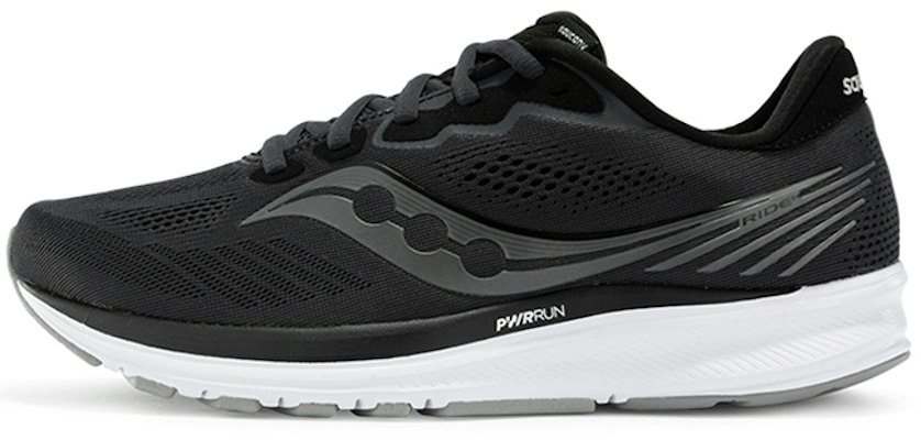 (Women) Saucony Ride 14 Running Shoes Black/White - Lightweight & Breathable S10650-45(M Wide) Buy (Women) Saucony Ride 14 Running Shoes Black/White - Lightweight & Breathable S10650-45(M Wide)