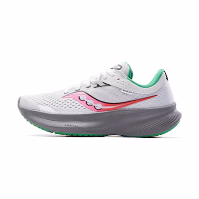 (W) Saucony Ride 16 'White Pink Gravel'