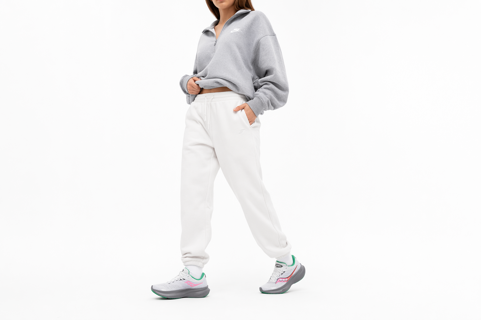 Order (Women) Saucony Ride 16 'White Pink Gravel' S10830-85