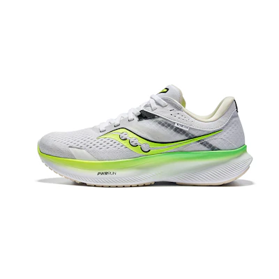 (W) Saucony Ride 16 'White Slime'