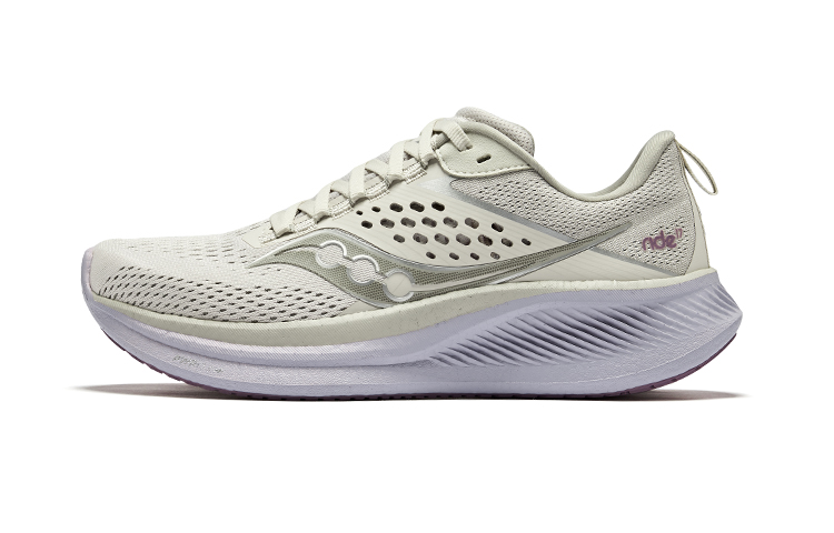 (Women) Saucony RIDE 17 Running Shoes Light Gray Pink S10924-241