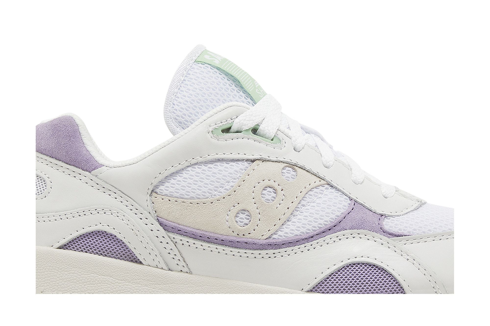 Order Saucony Shadow 6000 防滑耐磨 低幫 跑步鞋 女款 白青紫