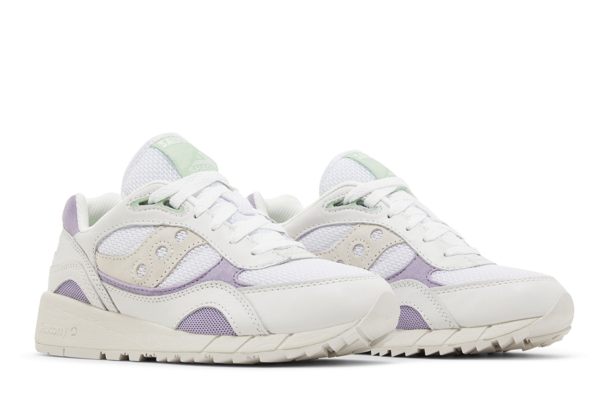 Cheap Saucony Shadow 6000 防滑耐磨 低幫 跑步鞋 女款 白青紫