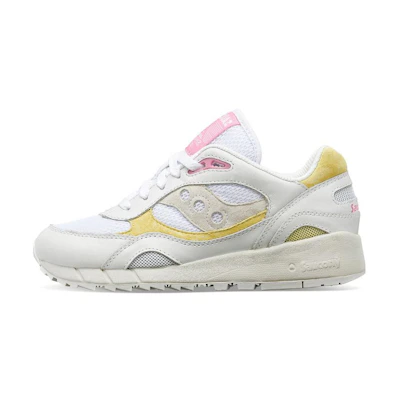 (W) Saucony Shadow 6000 'White Yellow Pink'