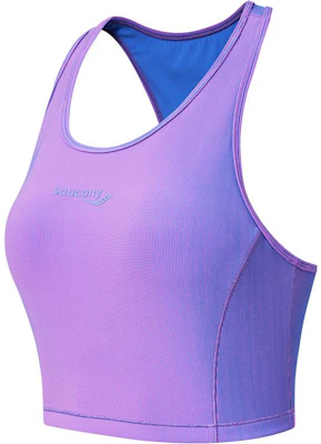 (Women) Saucony Shock-Absorbing Vest Purple Blue with Letter Print Design. SC1230225A-BL23 Buy (Women) Saucony Shock-Absorbing Vest Purple Blue with Letter Print Design. SC1230225A-BL23