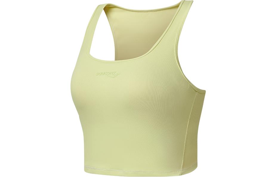 (Women) Saucony Solid Color Running Tank Top Soft Yellow SC1230004DY-YL08